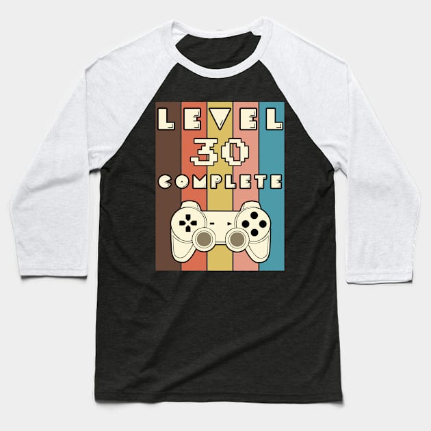 Level 30 Completed Gamin Baseball T-Shirt by CrissWild